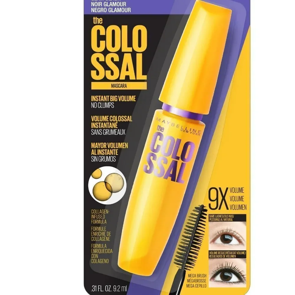🦋 Maybelline The Colossal Mascara Classic Black New FullSz